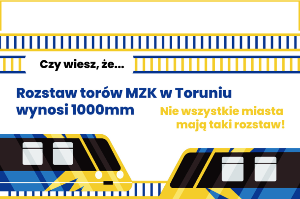 grafika promująca kampanię Czy wiesz, że... - tory i tramwaje